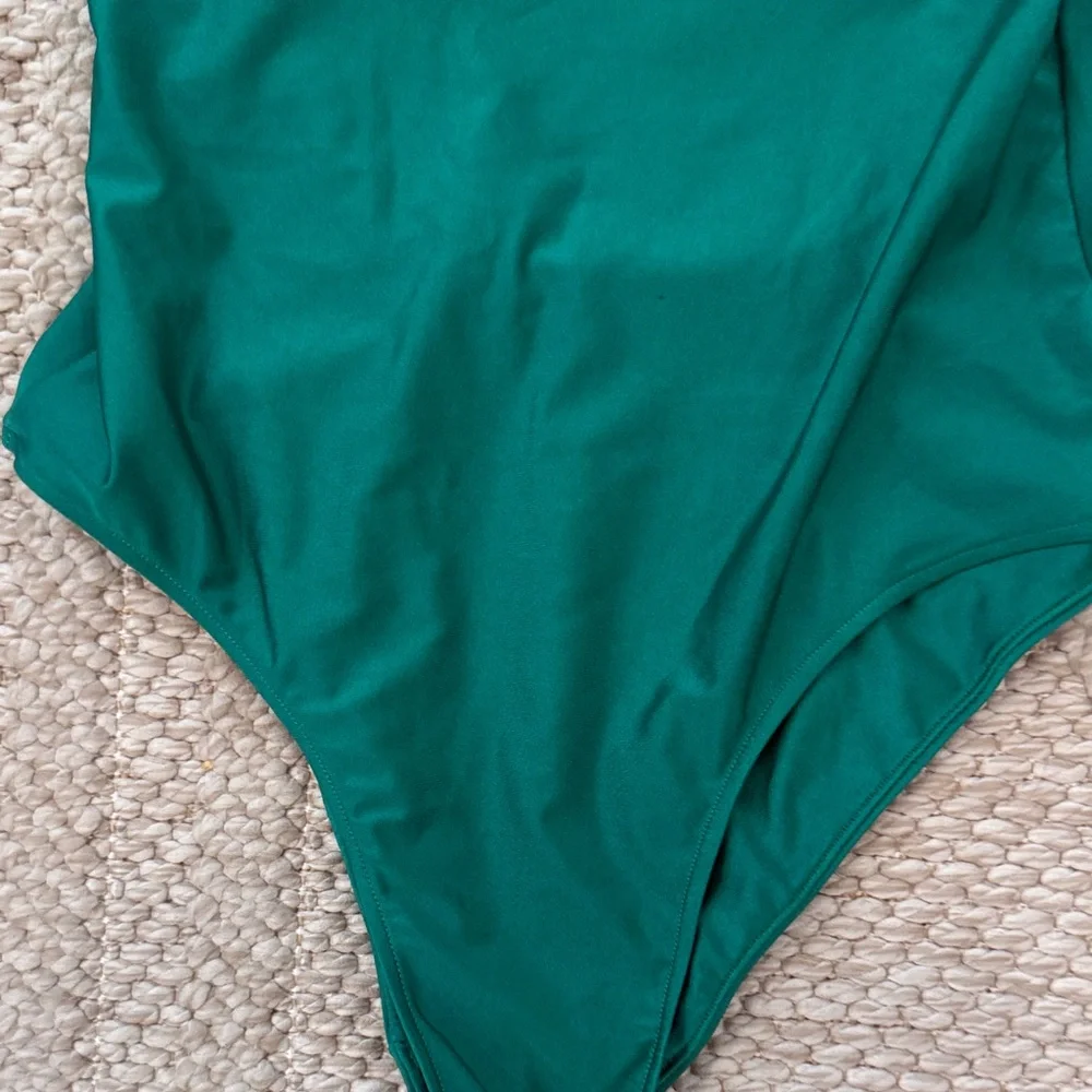 Frankie's Bikinis Teal Green One-Piece Swimsuit Marie Shine